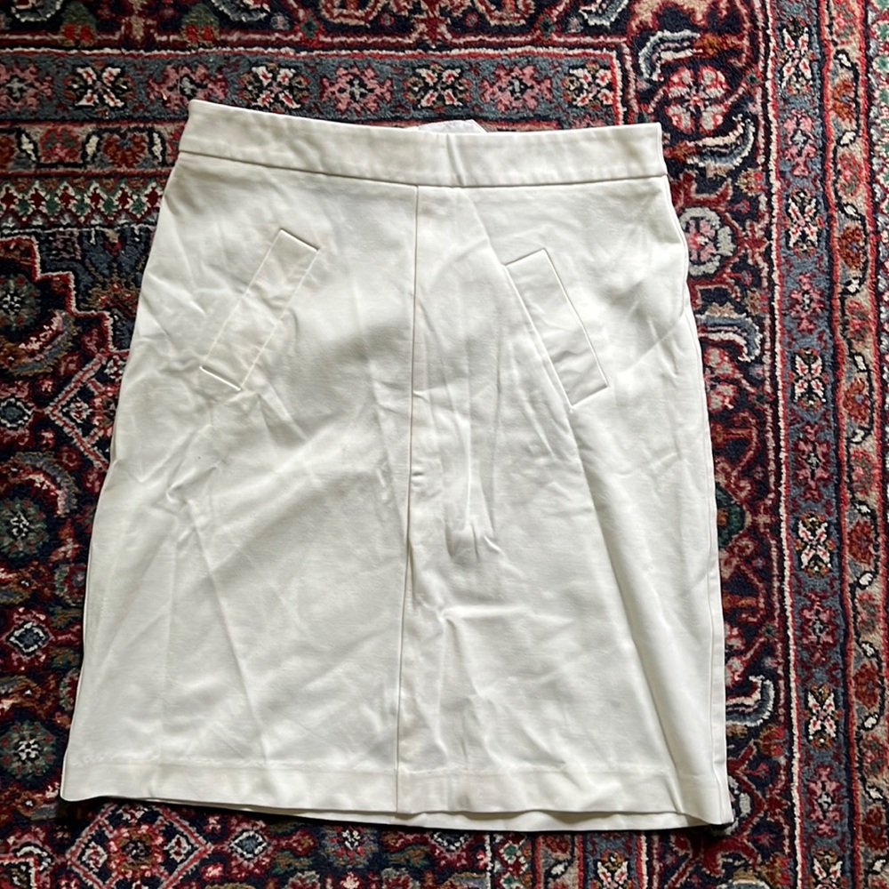 Italian White Midi Skirt